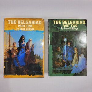David Eddings 2 Hardcover Book Set Belgariad Complete Series Book Club Edition